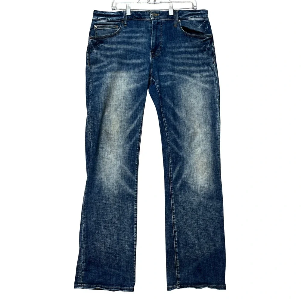 American Eagle Original Bootcut Jeans Mens 36x34 Medium Wash Next Level Flex EUC